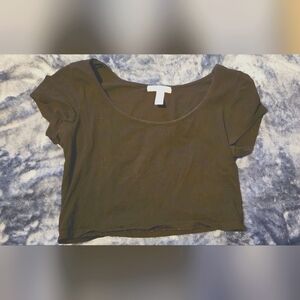 Black crop top